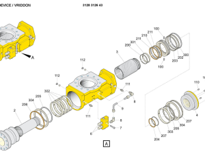 3128312643 Поворотный механизм буровых установок Atlas Copco