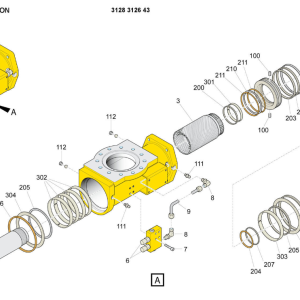 3128312643 Поворотный механизм буровых установок Atlas Copco