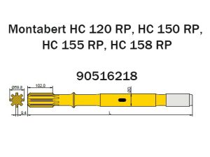 90516218 Хвостовик Т51 Montabert