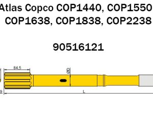 90516121 Хвостовик Atlas Copco для глубокого бурения