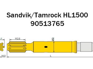 90513765 Хвостовик Sandvik для добычного бурения