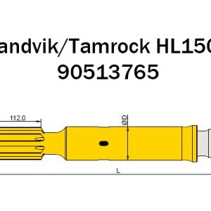 90513765 Хвостовик Sandvik для добычного бурения 90513765 Хвостовик Sandvik для добычного бурения