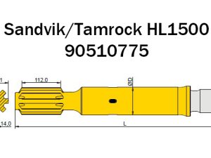 90510775 Хвостовик Sandvik для добычного бурения