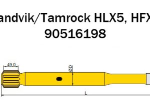 90516198 Хвостовик Sandvik для проходнического бурения