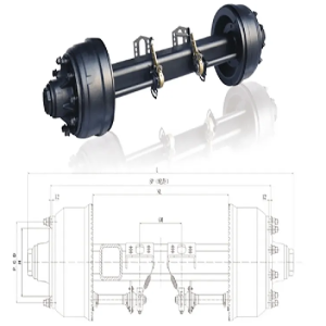 Мост для прицепов Zonxin 55т