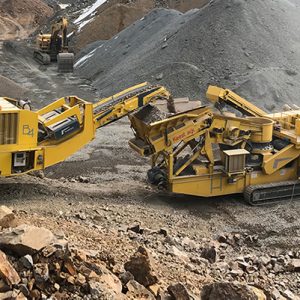 Мобильная щековая дробилка на гусеничном ходу B4е Keestrack