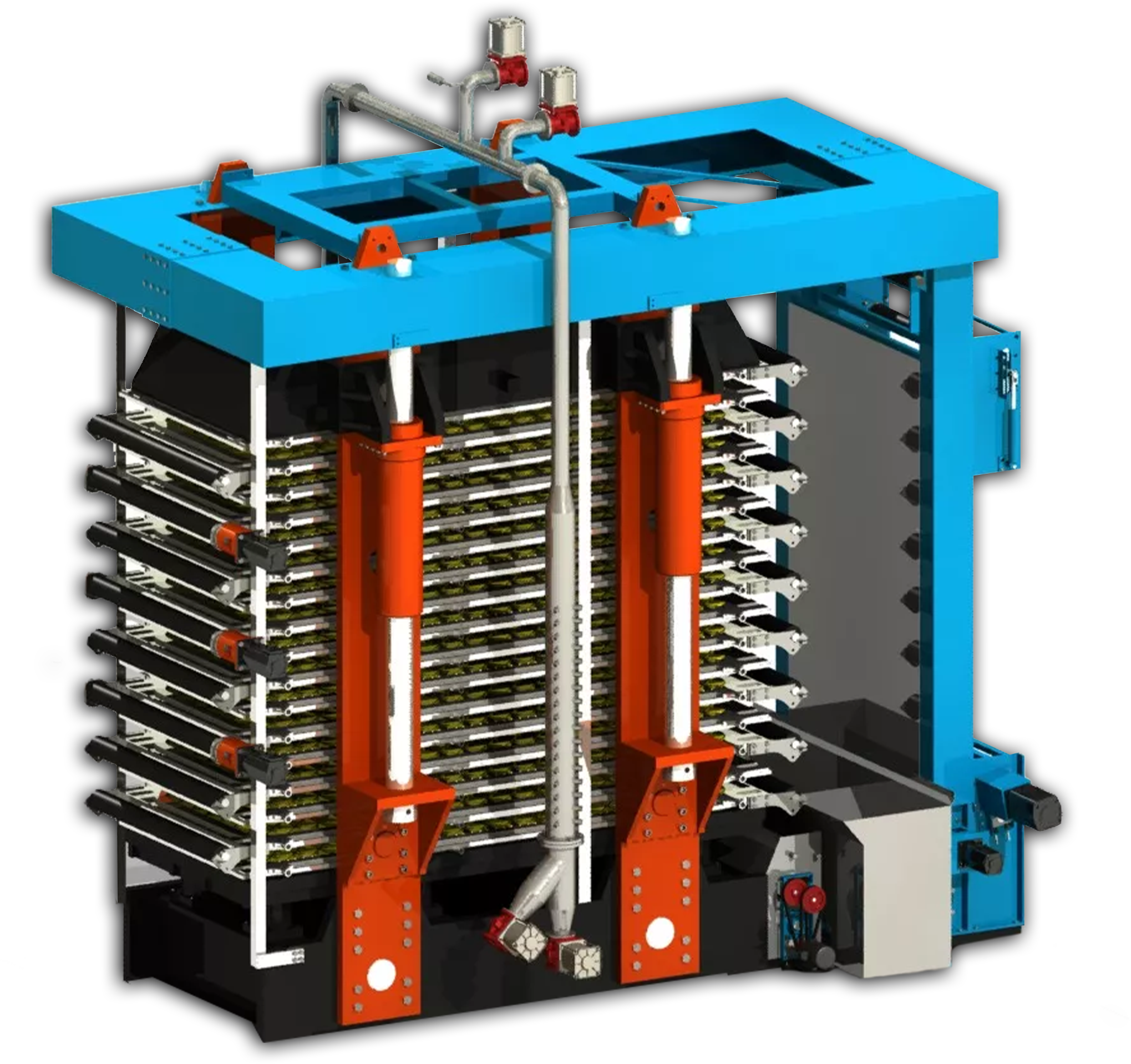 Вертикальный фильтр-пресс серии HVPF-1 0,5 м2