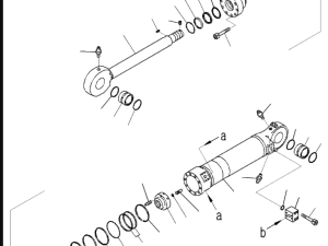АК-5-707-Е1-01880 Гидроцилиндр Komatsu РС2000-8